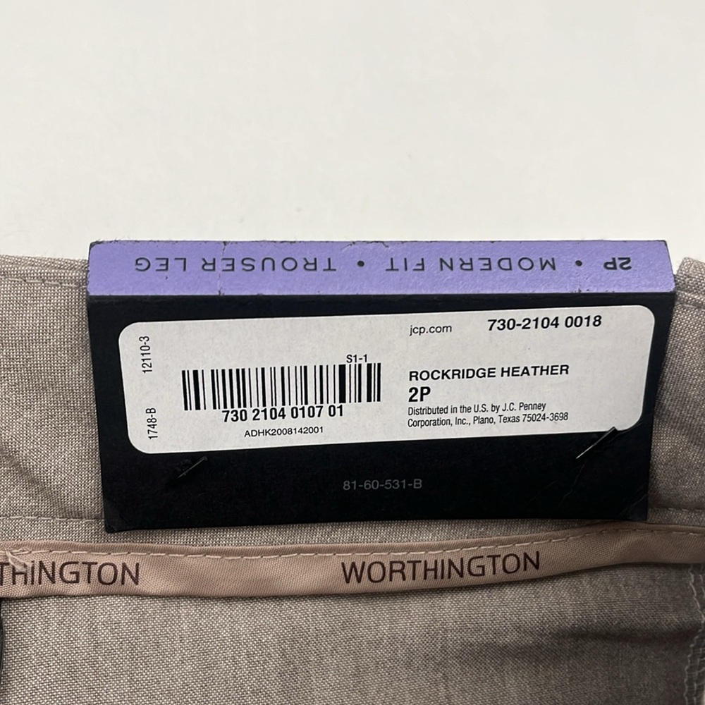 Worthington dress pants modern fit size 2 petite - Picture 6 of 10
